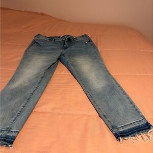 Wonderly Mid-Rise Skinny Jeans - Blue